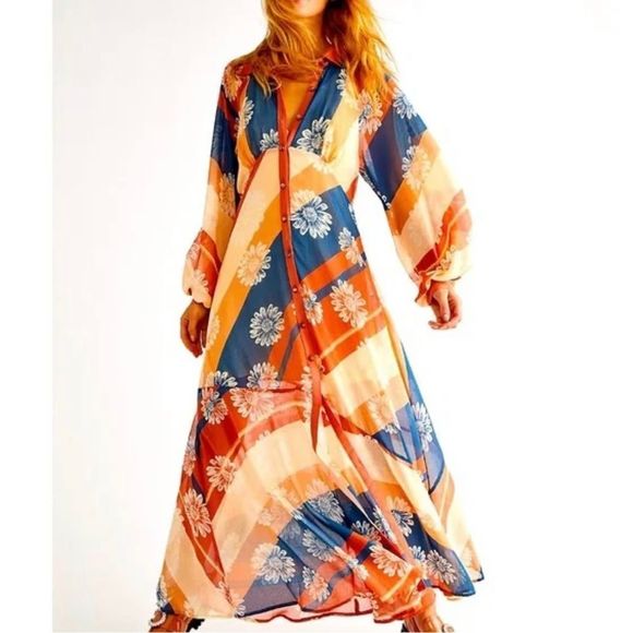 Free People Dresses & Skirts - NWT Free People Daria Shirtdress in Retro Combo
Size S